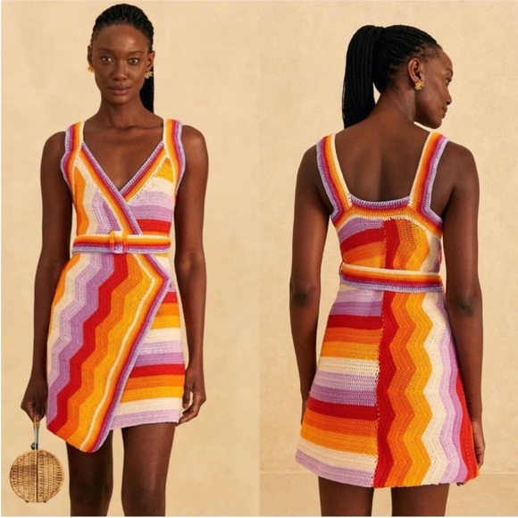 FARM Rio crochet mini dress - Picture 1 of 9
